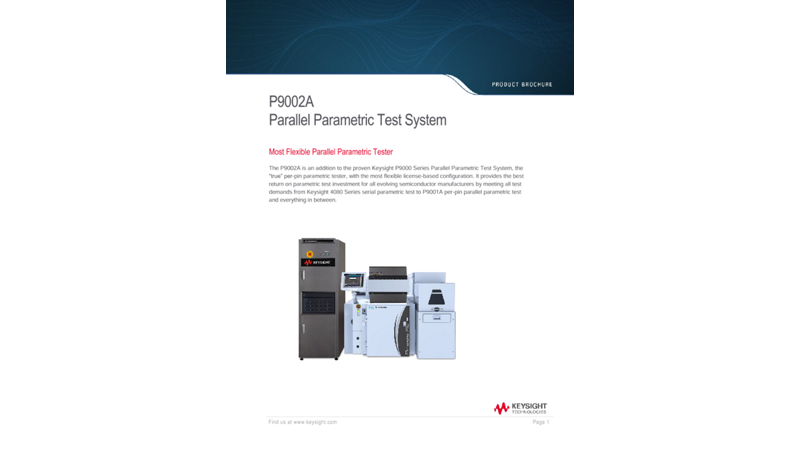 P9002A Parallel Parametric Test System